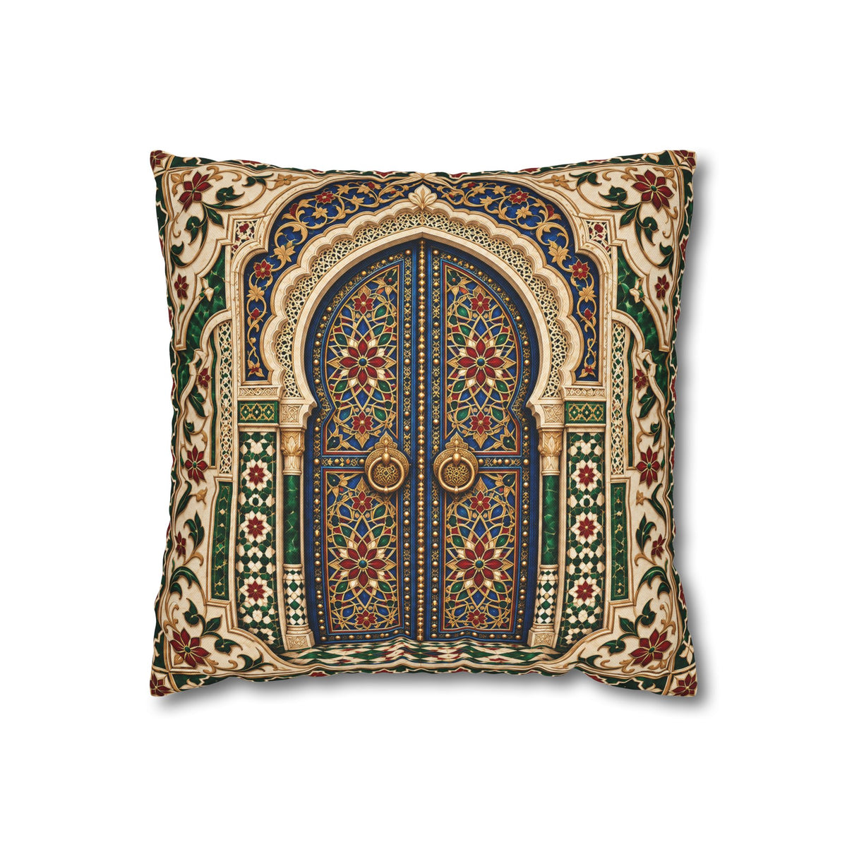 Moroccan Arch Door Decorative Pillowcase