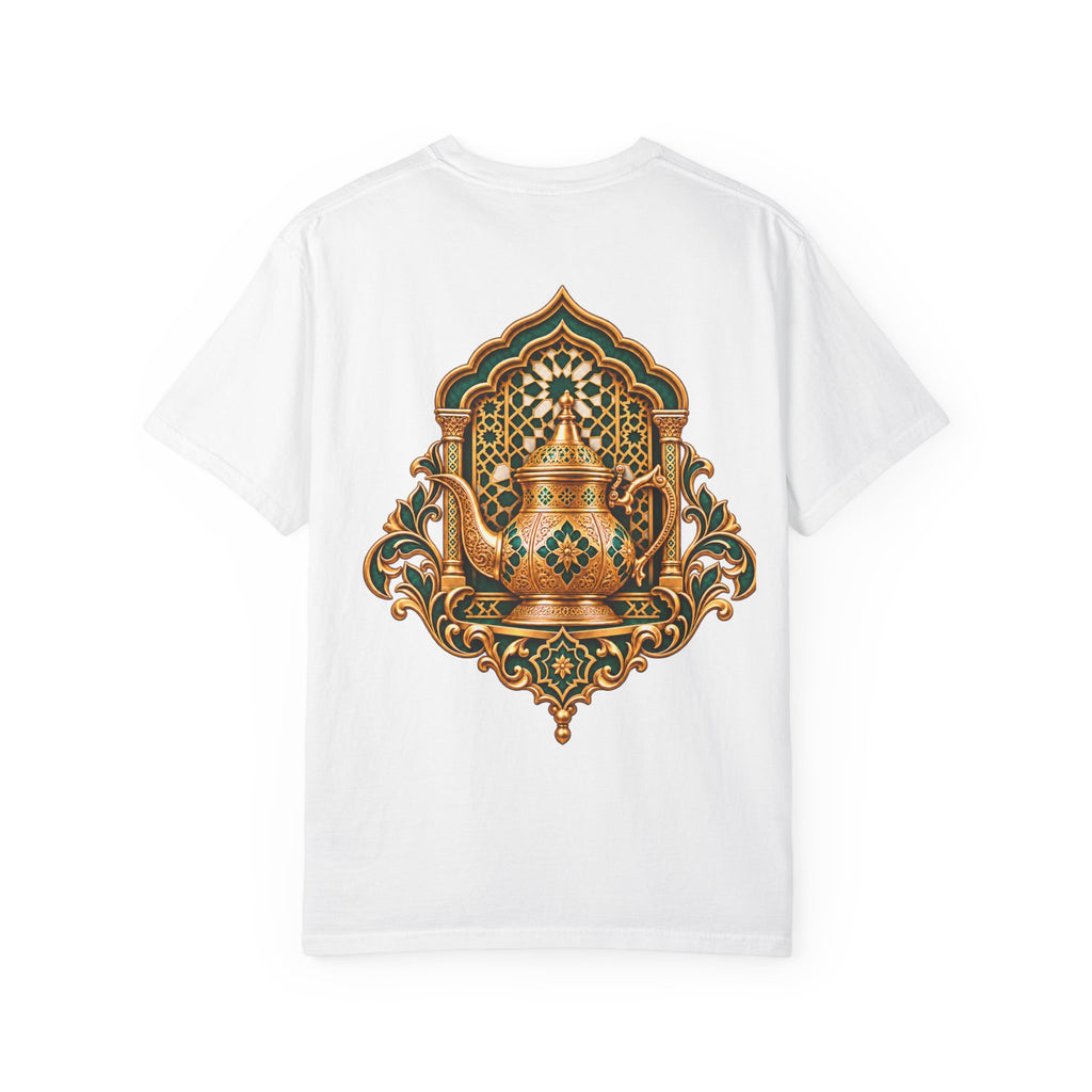 Tea Kettle Graphic T-Shirt — Ornate Moroccan Teapot Design