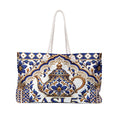Copy of Blue Delft Teapot Weekender Bag — Ornate Ceramic Tile Travel Tote