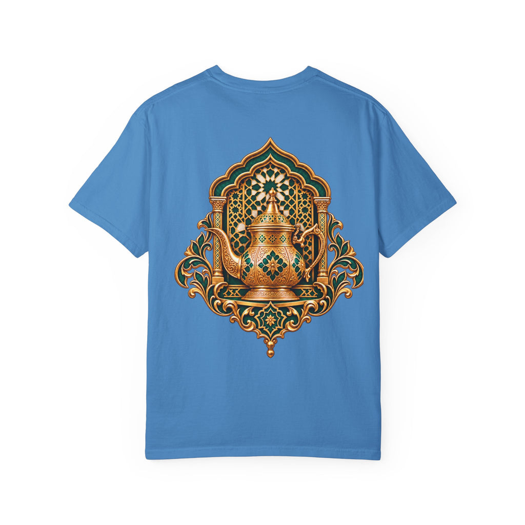 Tea Kettle Graphic T-Shirt — Ornate Moroccan Teapot Design