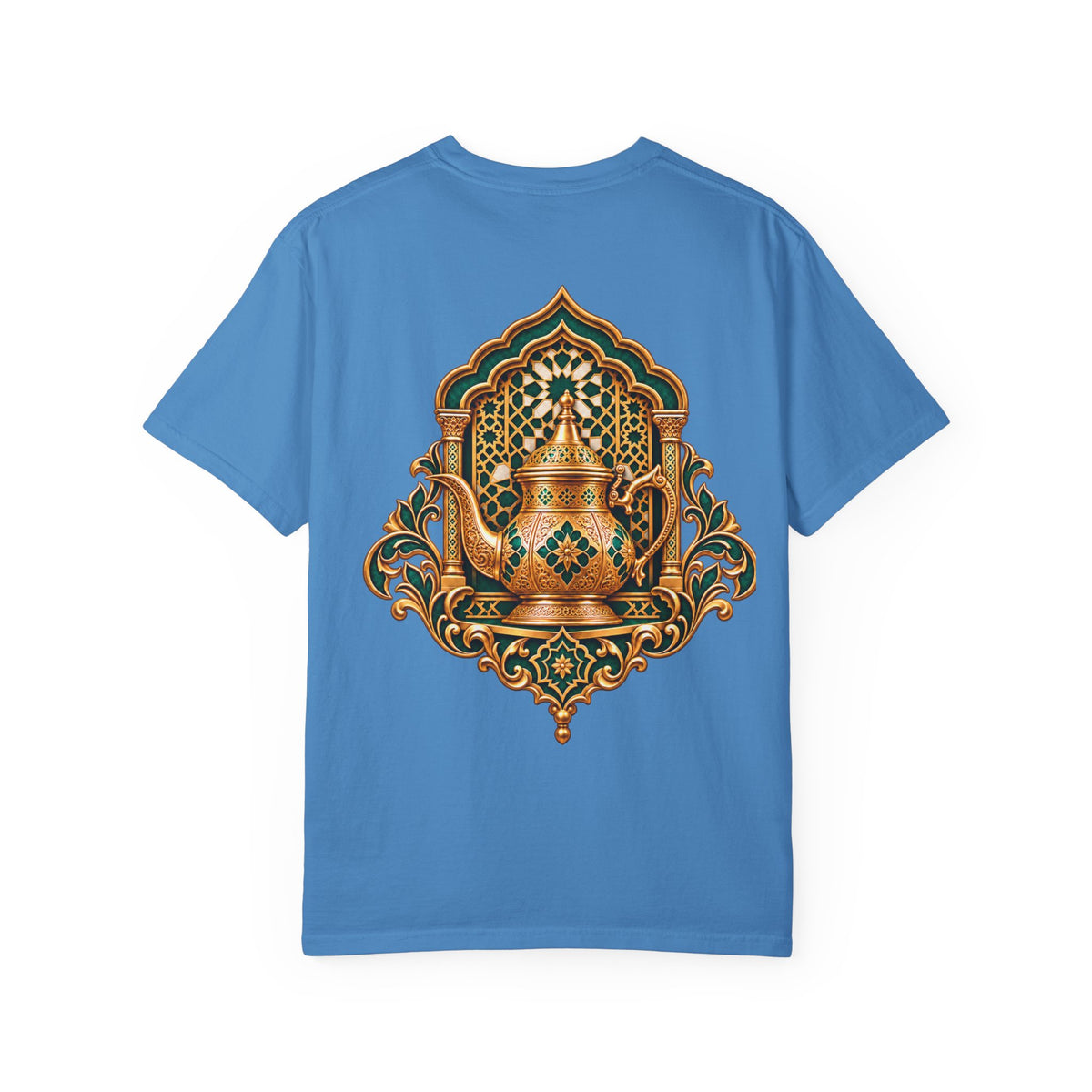 Tea Kettle Graphic T-Shirt — Ornate Moroccan Teapot Design