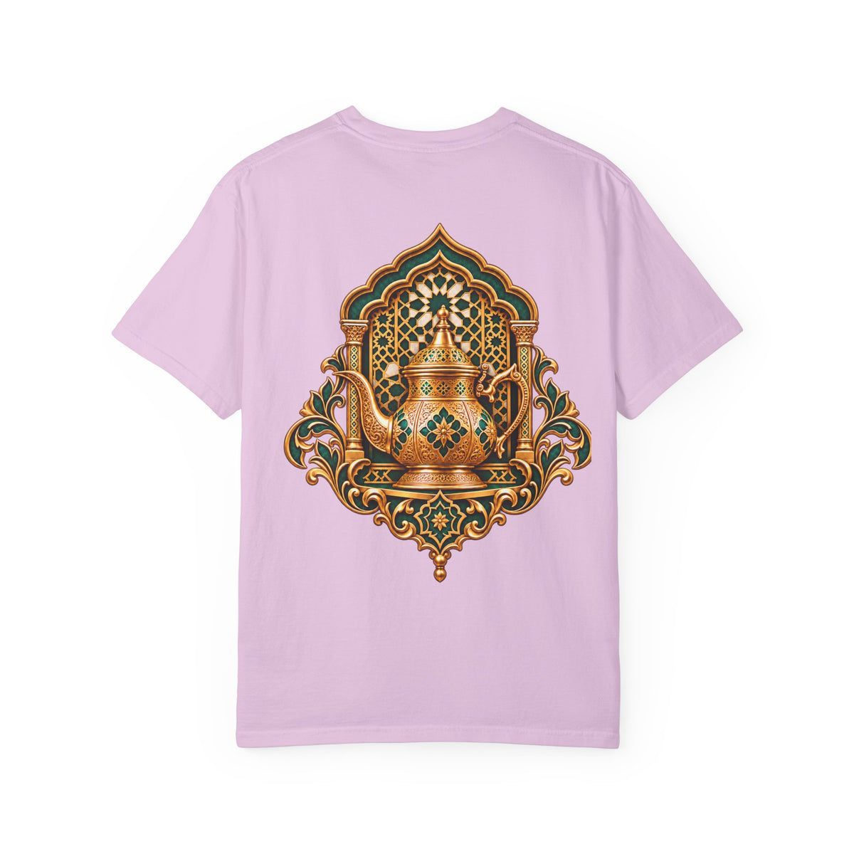 Tea Kettle Graphic T-Shirt — Ornate Moroccan Teapot Design