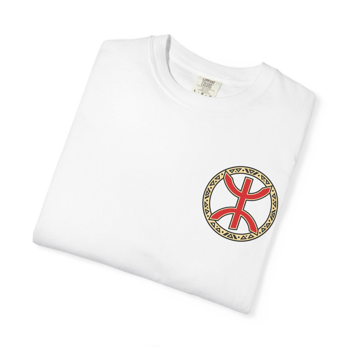 Al Hoceima Scenic T-Shirt — Amazigh Symbol & Coastal Landscape