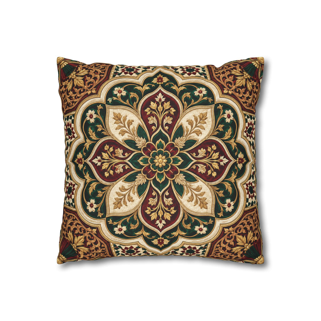 Moroccan Medallion Throw Pillowcase — Decorative Boho Accent Cushion Cover