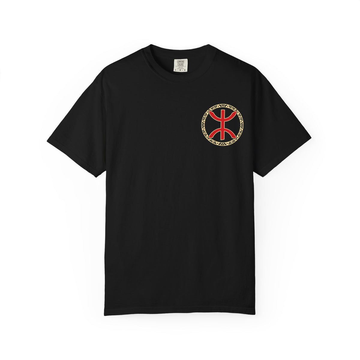 Al Hoceima Scenic T-Shirt — Amazigh Symbol & Coastal Landscape