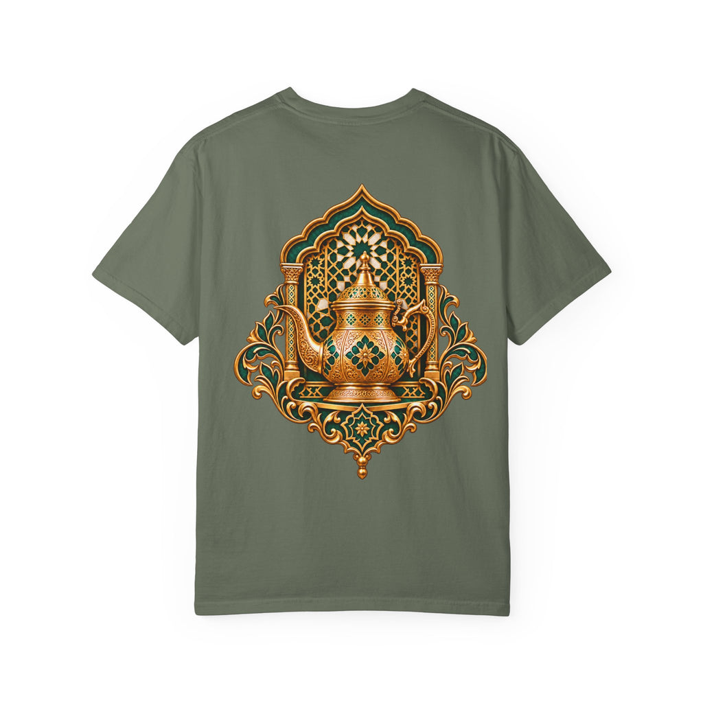 Tea Kettle Graphic T-Shirt — Ornate Moroccan Teapot Design
