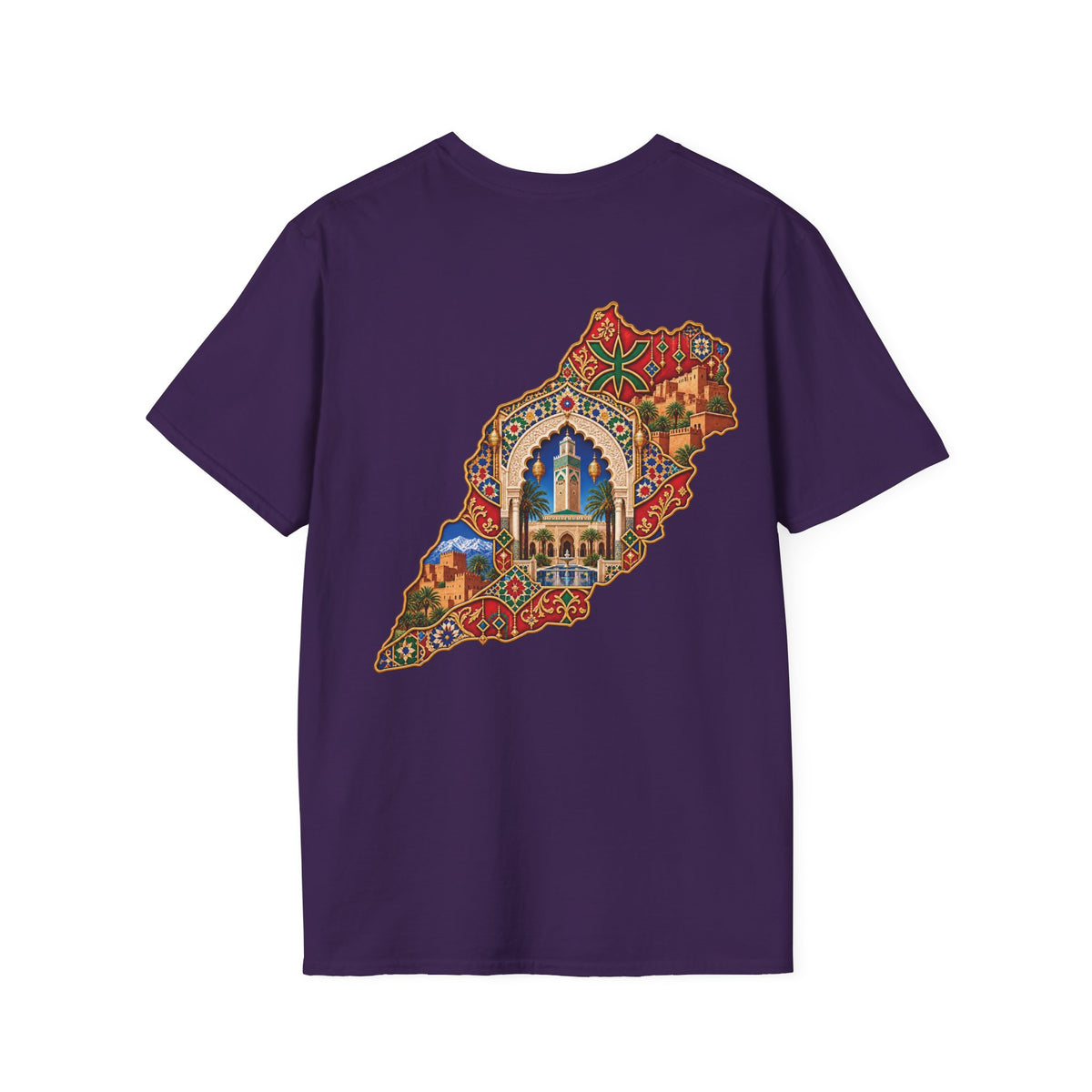 Lebanon Map Art T-Shirt – Colorful Mosaic Beirut Skyline Design