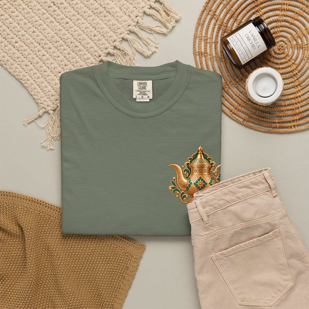 Tea Kettle Graphic T-Shirt — Ornate Moroccan Teapot Design
