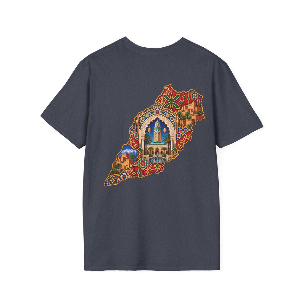 Lebanon Map Art T-Shirt – Colorful Mosaic Beirut Skyline Design