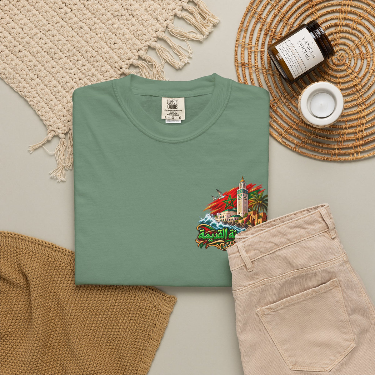 Casablanca Old Medina T-Shirt – Moroccan Heritage Arabic Graphic Tee – Morocco Architecture Streetwear
