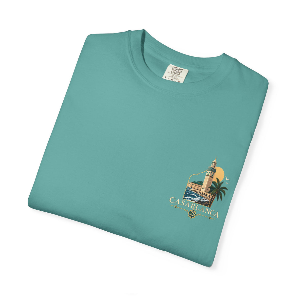 Casablanca Vintage Travel T-Shirt — Moroccan Coastal Graphic Tee