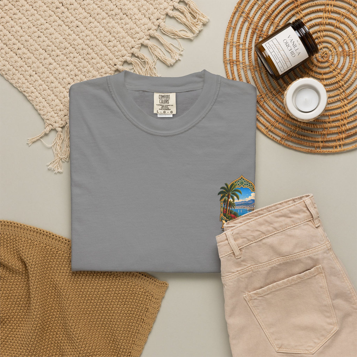 Nador Travel T-Shirt — Scenic Moroccan Coast Graphic Tee
