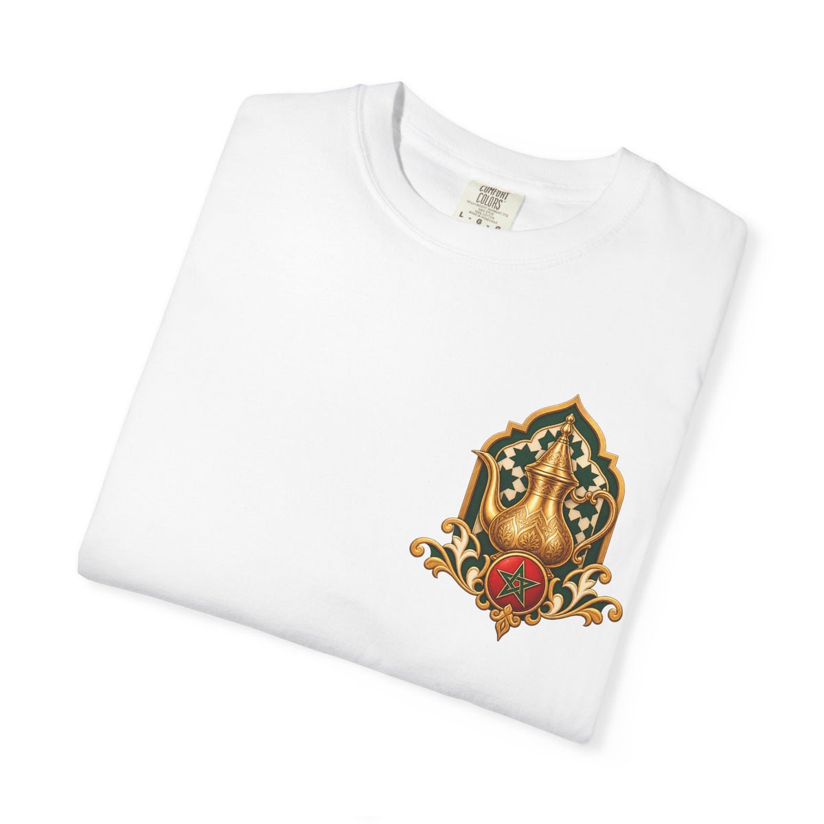 Ramadan Lantern Tea Set Tee — Islamic Crescent Iftar T-Shirt
