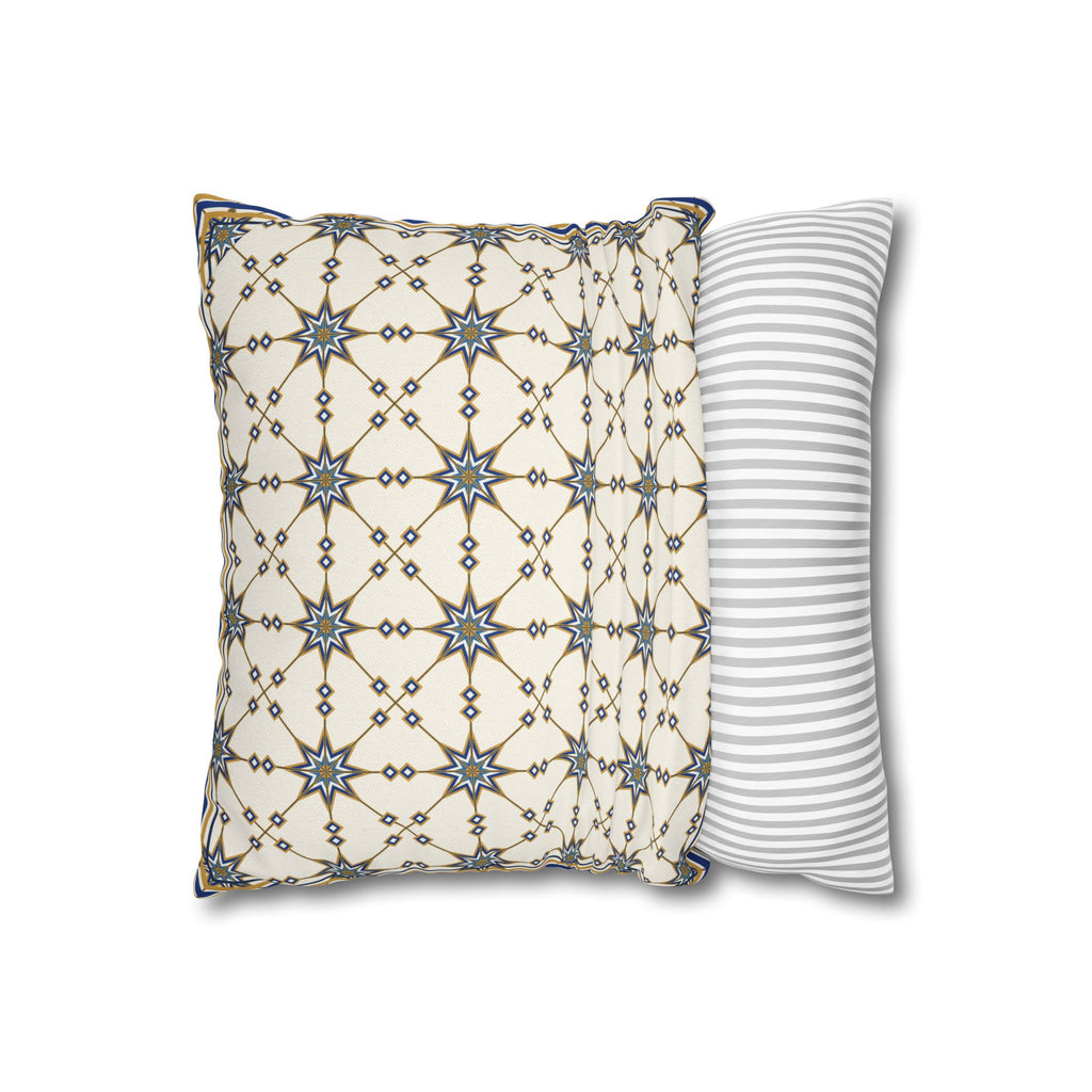 Spun Polyester Square Pillowcase Moroccan Door