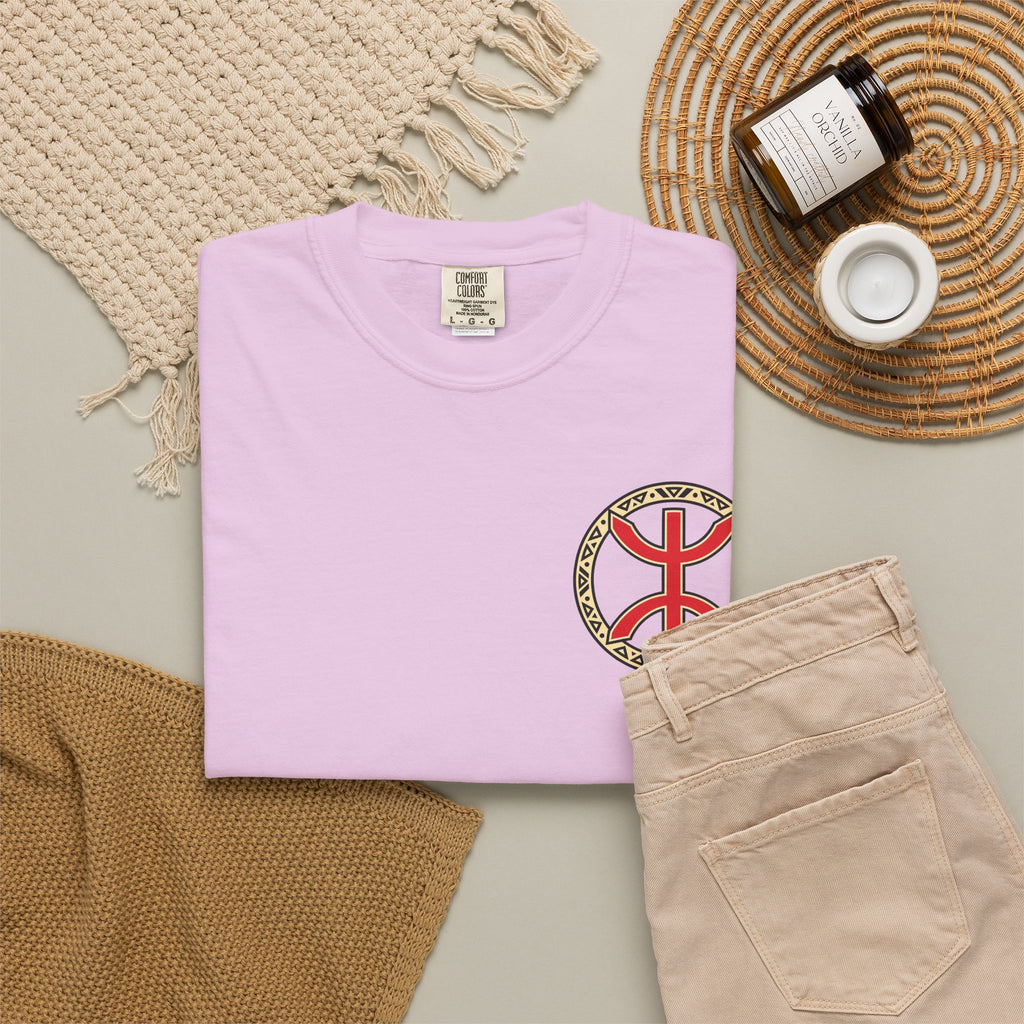 Al Hoceima Scenic T-Shirt — Amazigh Symbol & Coastal Landscape