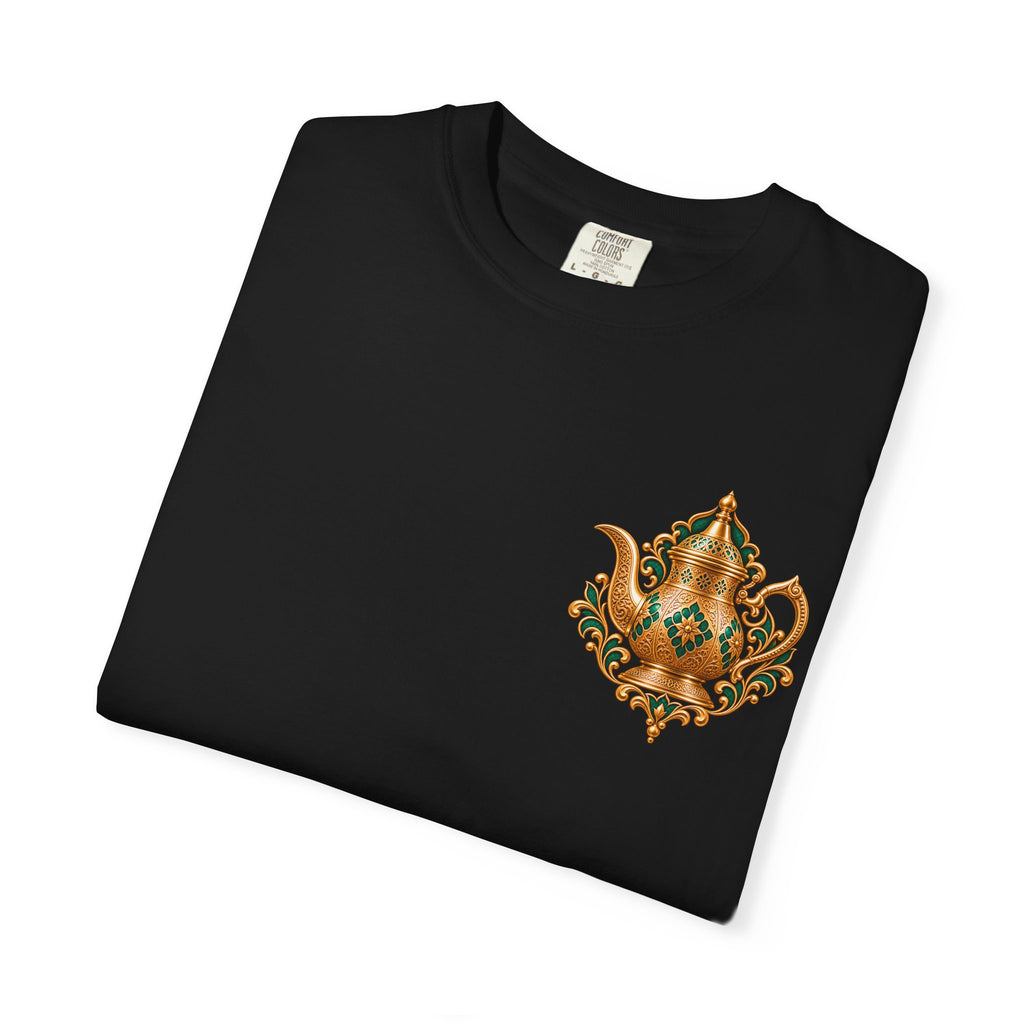 Tea Kettle Graphic T-Shirt — Ornate Moroccan Teapot Design