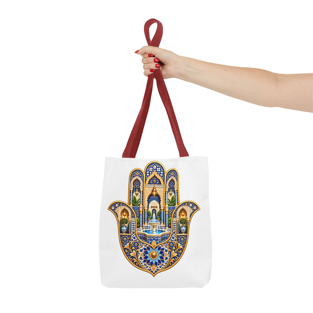 Hamsa Tote Bag — Ornate Persian Hand of Fatima Design