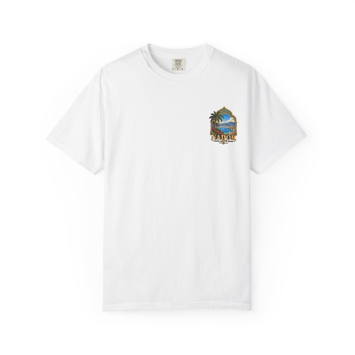 Nador Travel T-Shirt — Scenic Moroccan Coast Graphic Tee