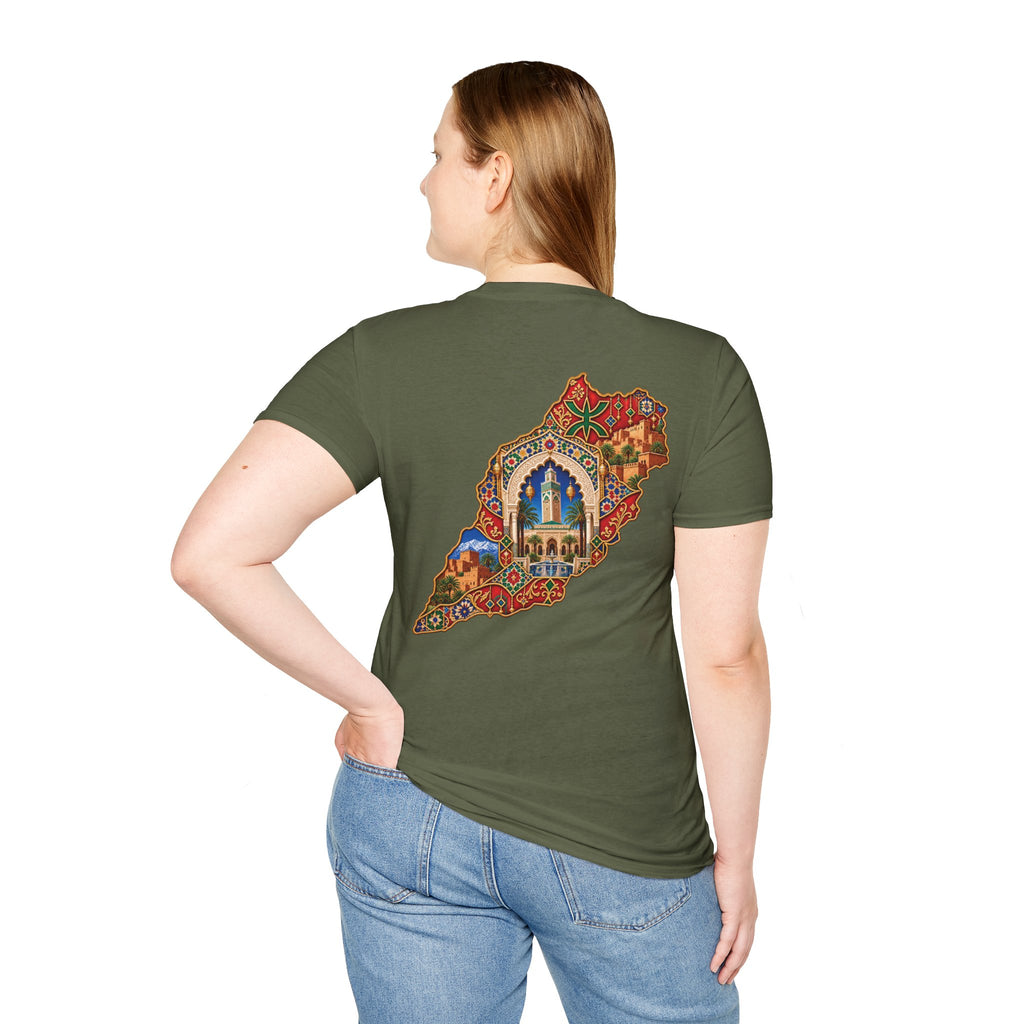Lebanon Map Art T-Shirt – Colorful Mosaic Beirut Skyline Design