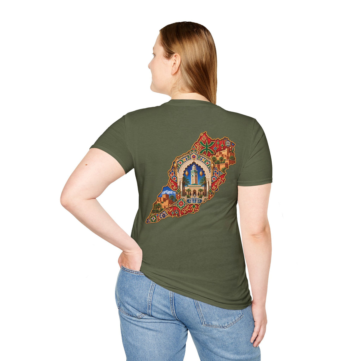 Lebanon Map Art T-Shirt – Colorful Mosaic Beirut Skyline Design