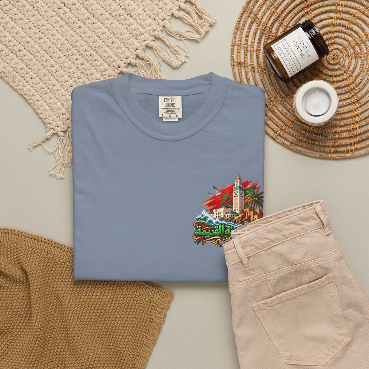 Casablanca Old Medina T-Shirt – Moroccan Heritage Arabic Graphic Tee – Morocco Architecture Streetwear
