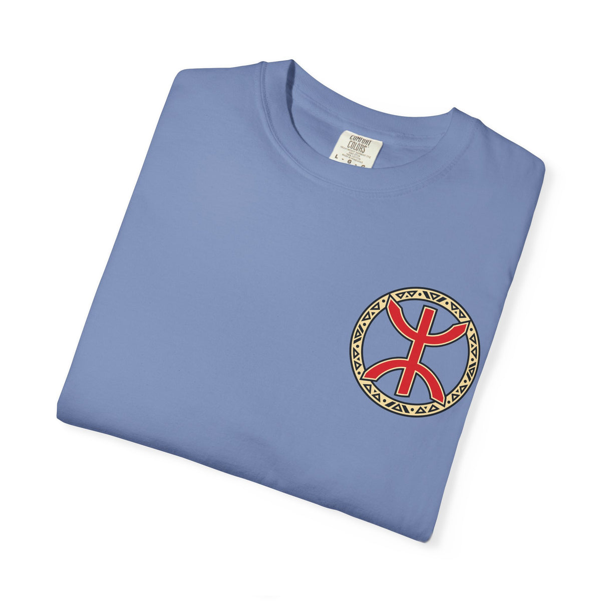 Al Hoceima Scenic T-Shirt — Amazigh Symbol & Coastal Landscape