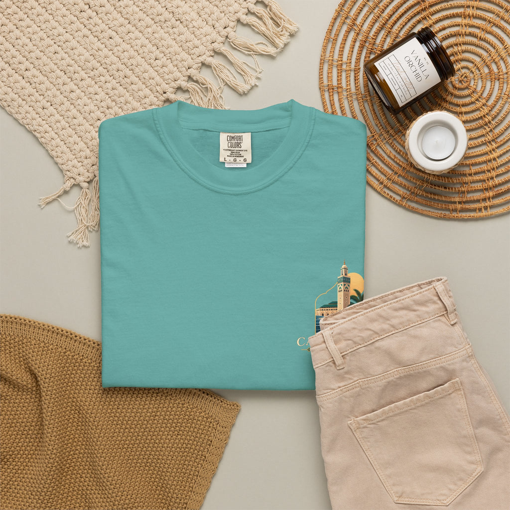 Casablanca Vintage Travel T-Shirt — Moroccan Coastal Graphic Tee