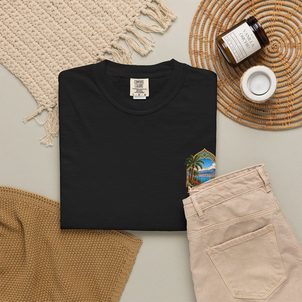 Nador Travel T-Shirt — Scenic Moroccan Coast Graphic Tee