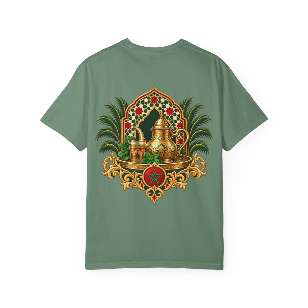Ramadan Lantern Tea Set Tee — Islamic Crescent Iftar T-Shirt