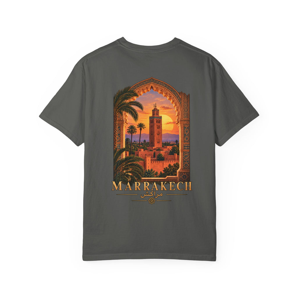 Marrakech Sunset T-Shirt — Moroccan Medina Travel Tee