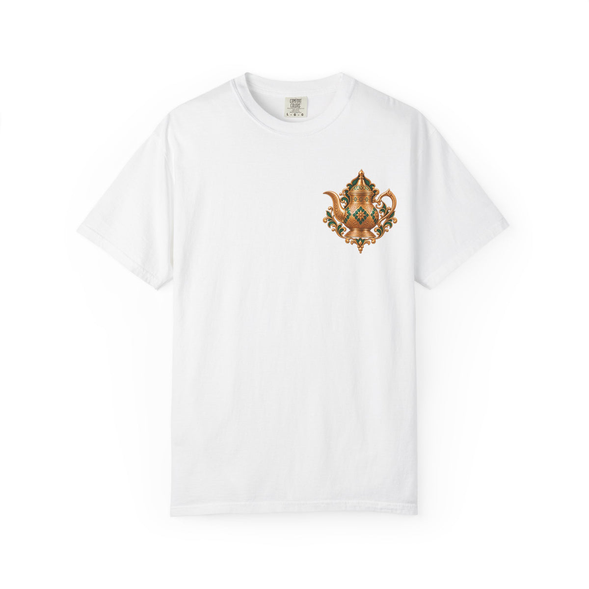 Tea Kettle Graphic T-Shirt — Ornate Moroccan Teapot Design