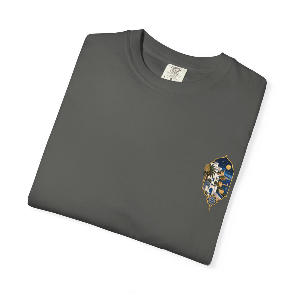 Tangier Retro Travel T-Shirt — Moroccan Coastal Vintage Graphic Tee