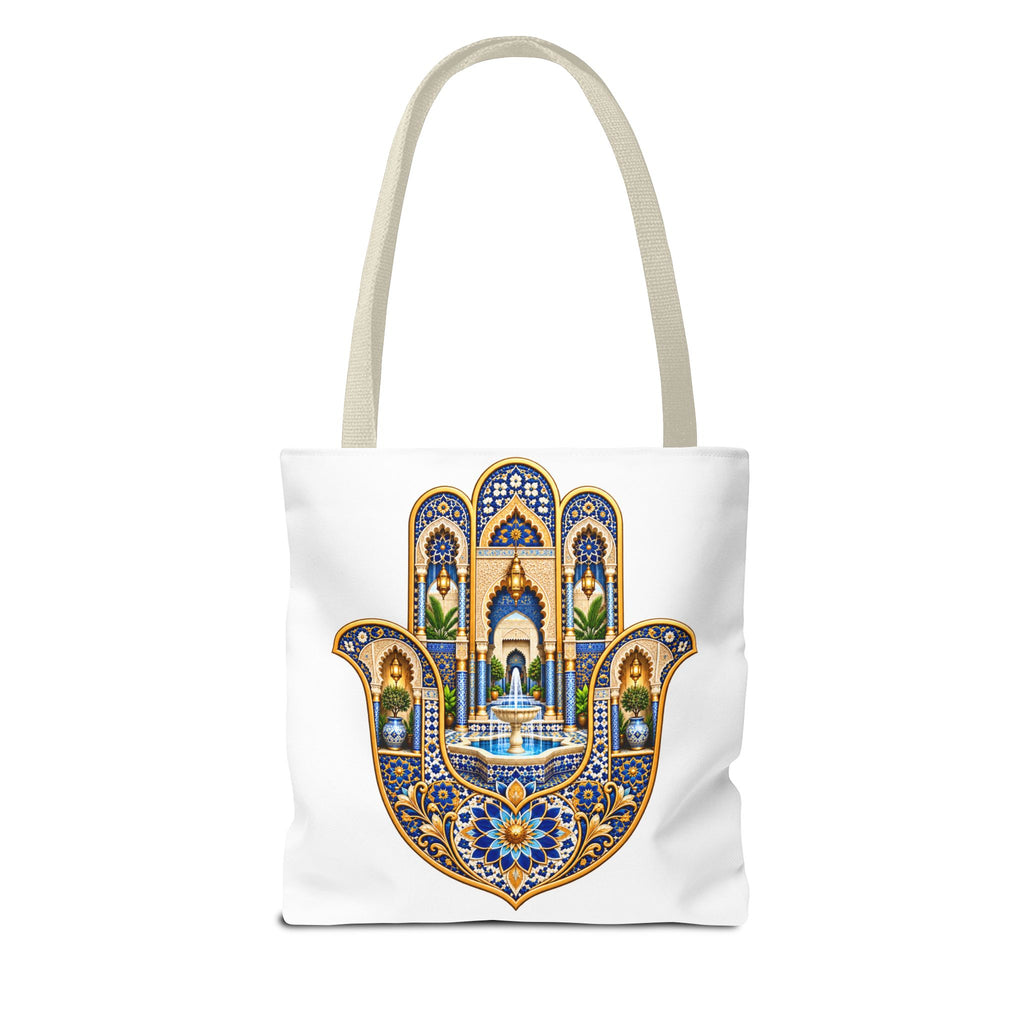 Hamsa Tote Bag — Ornate Persian Hand of Fatima Design