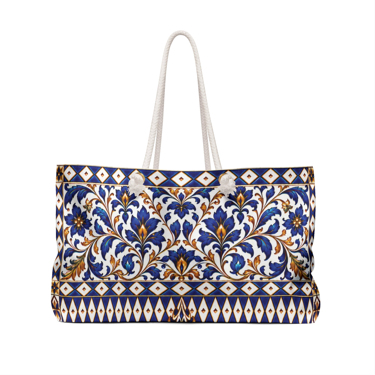 Blue Ceramic Teapot Weekender Bag