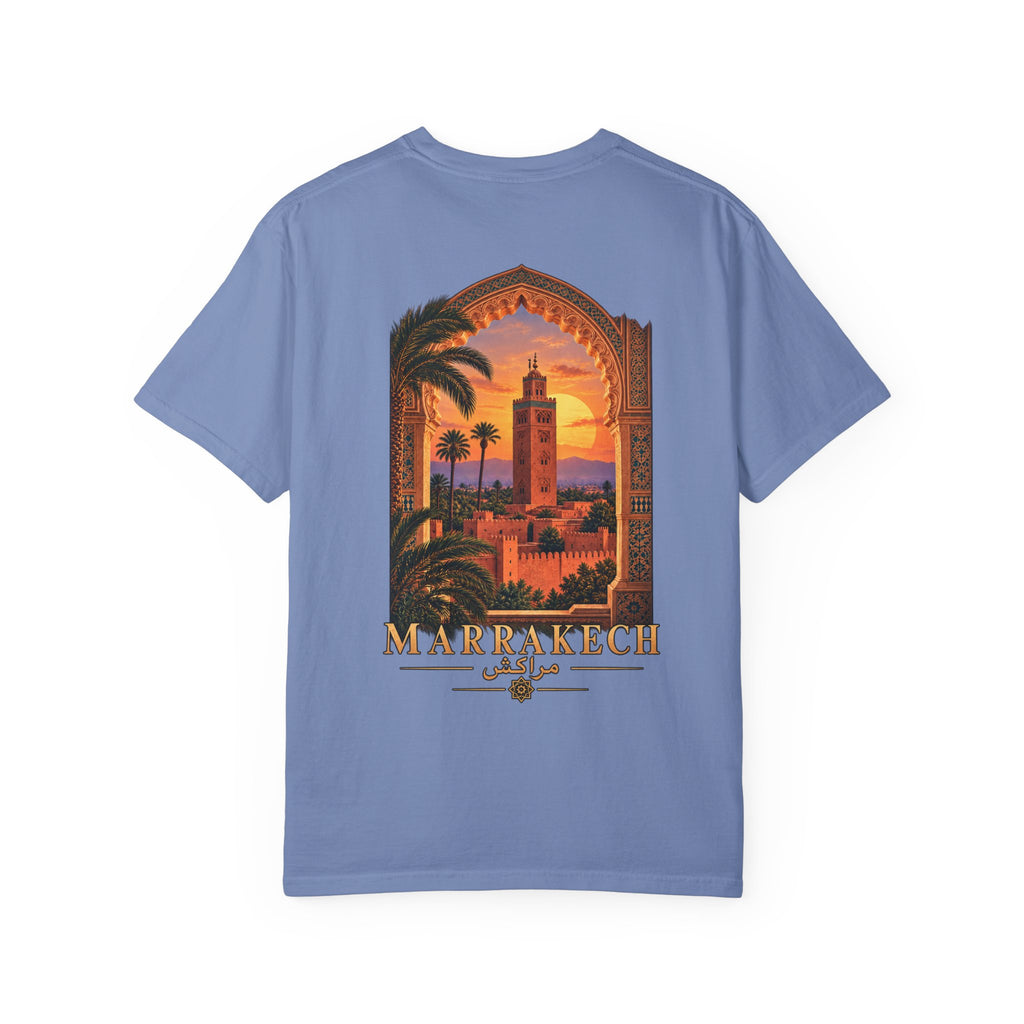 Marrakech Sunset T-Shirt — Moroccan Medina Travel Tee