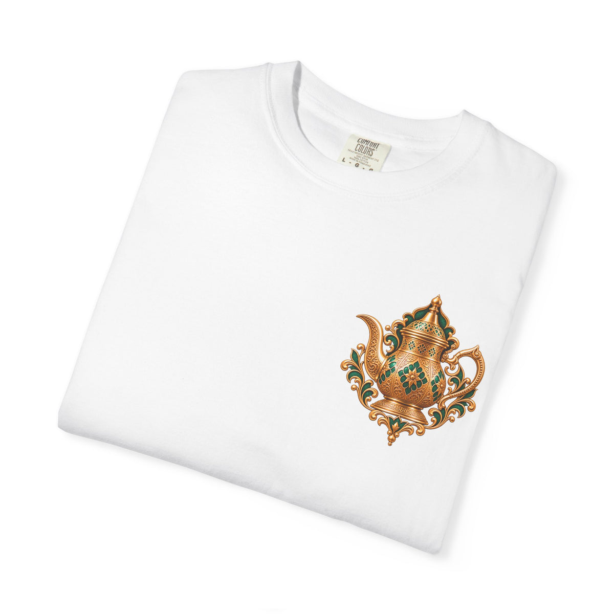 Tea Kettle Graphic T-Shirt — Ornate Moroccan Teapot Design
