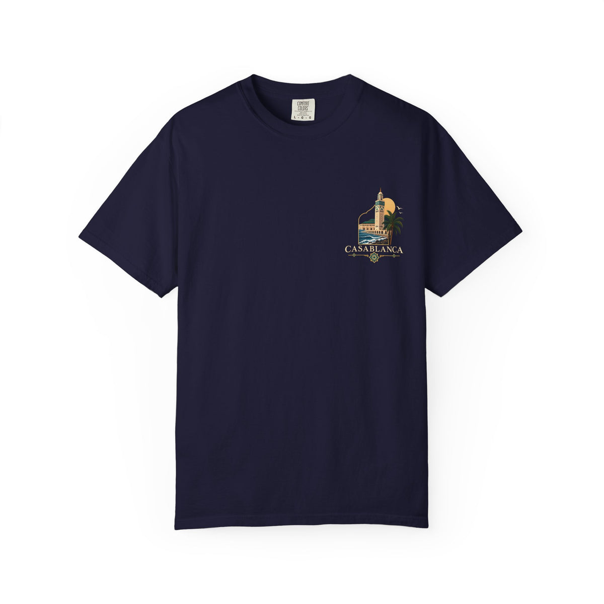 Casablanca Vintage Travel T-Shirt — Moroccan Coastal Graphic Tee