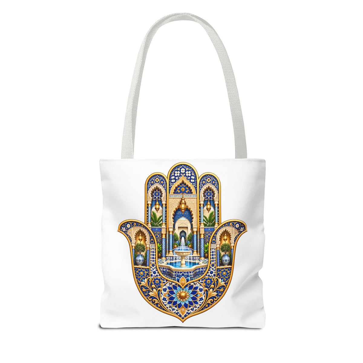 Hamsa Tote Bag — Ornate Persian Hand of Fatima Design
