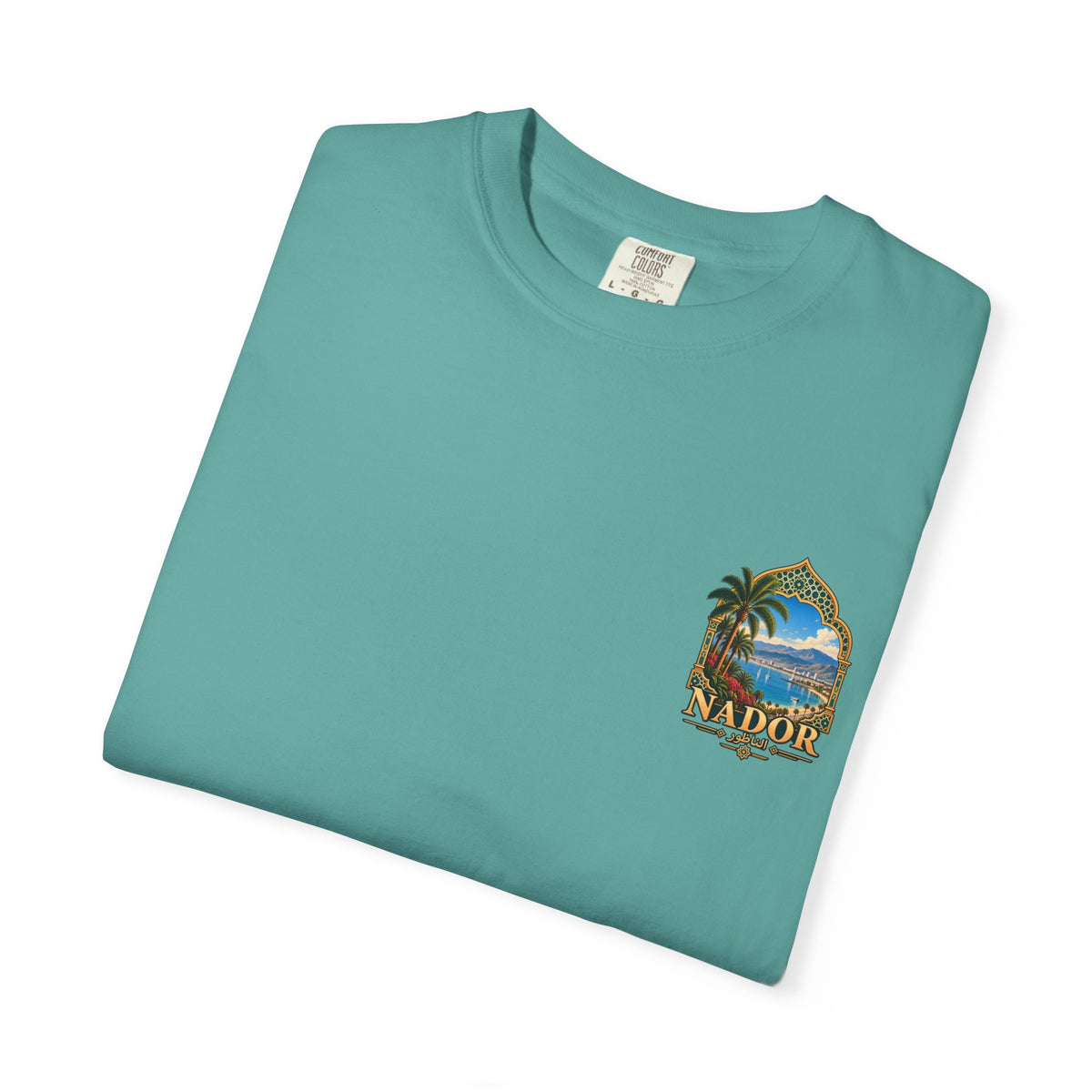Nador Travel T-Shirt — Scenic Moroccan Coast Graphic Tee