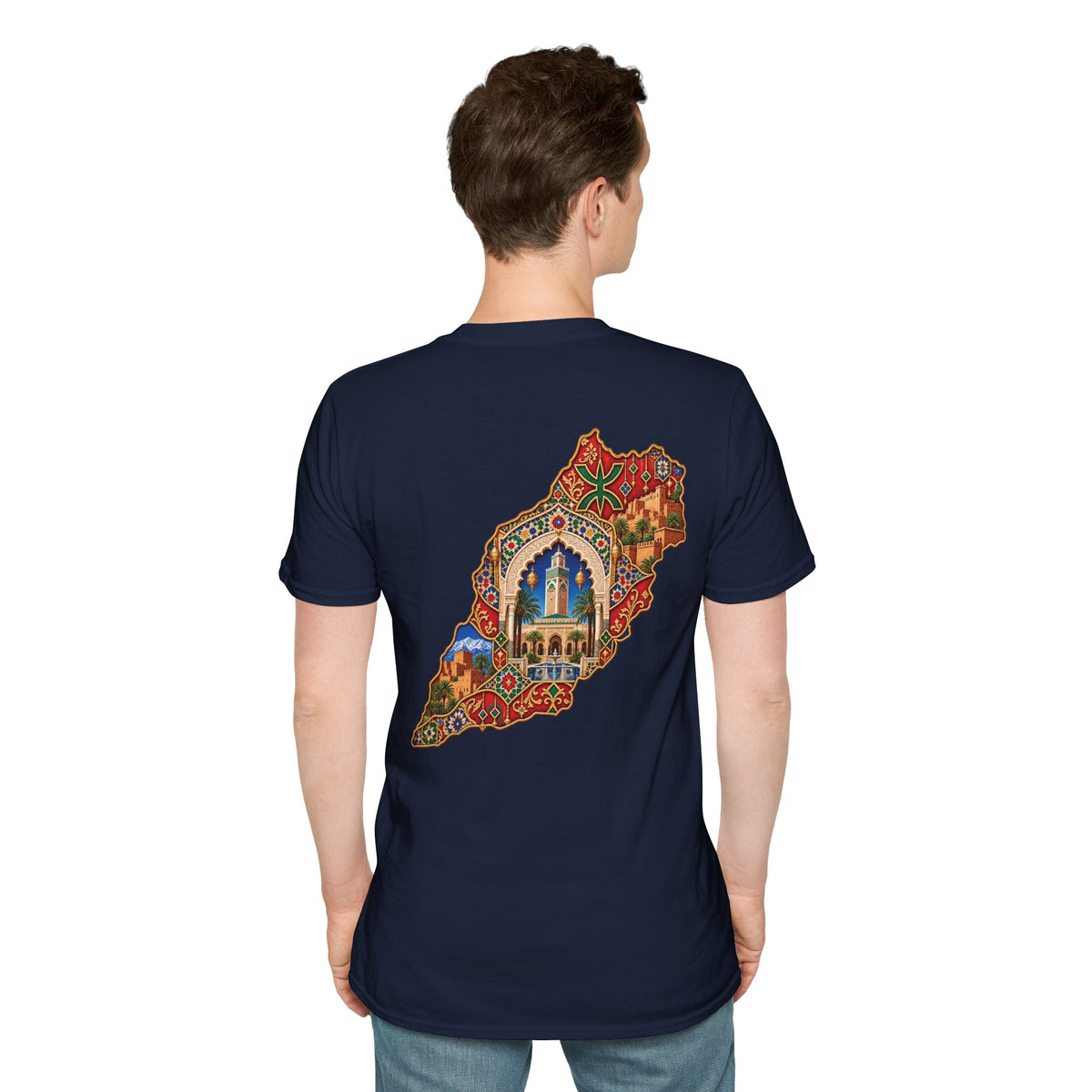 Lebanon Map Art T-Shirt – Colorful Mosaic Beirut Skyline Design
