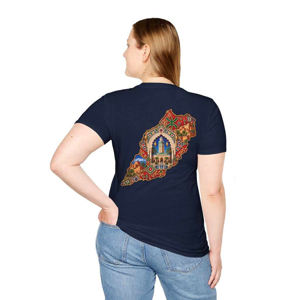 Lebanon Map Art T-Shirt – Colorful Mosaic Beirut Skyline Design