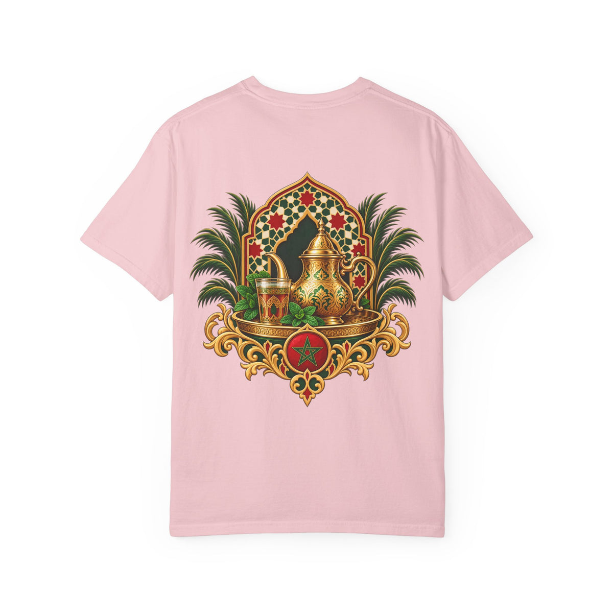 Ramadan Lantern Tea Set Tee — Islamic Crescent Iftar T-Shirt