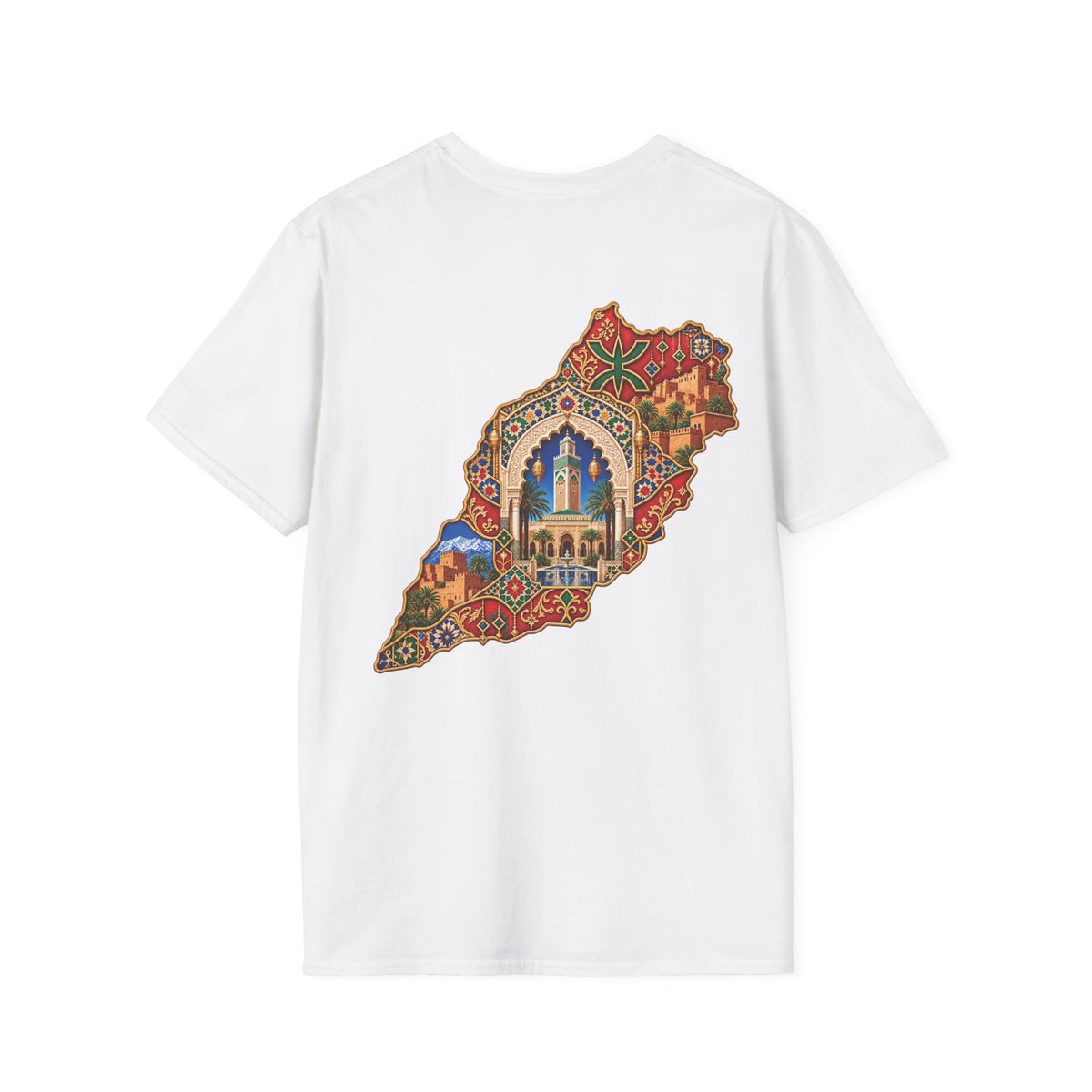 Lebanon Map Art T-Shirt – Colorful Mosaic Beirut Skyline Design