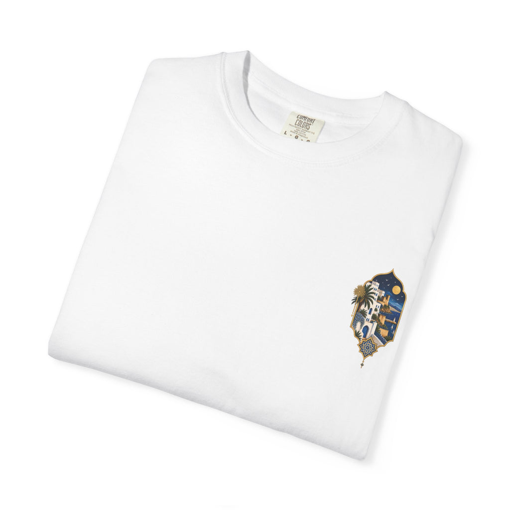 Tangier Retro Travel T-Shirt — Moroccan Coastal Vintage Graphic Tee