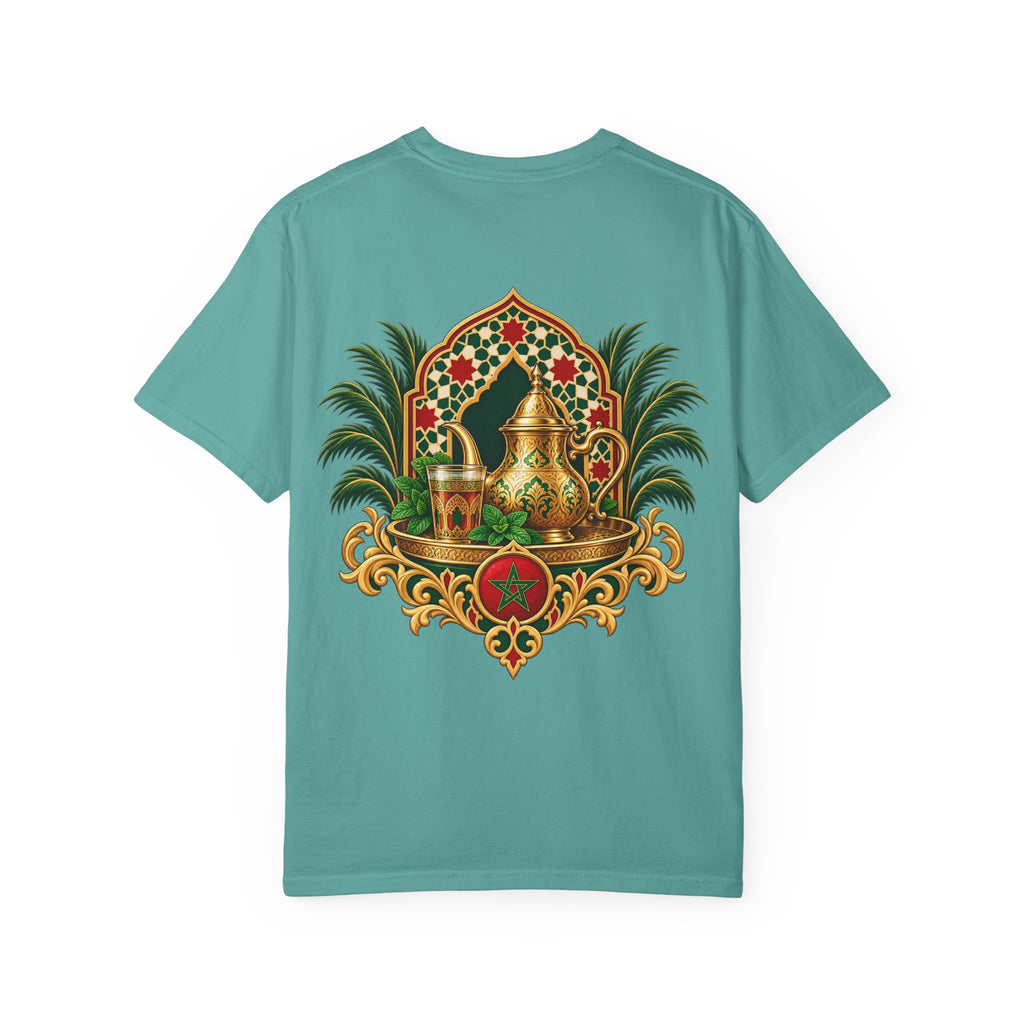 Ramadan Lantern Tea Set Tee — Islamic Crescent Iftar T-Shirt