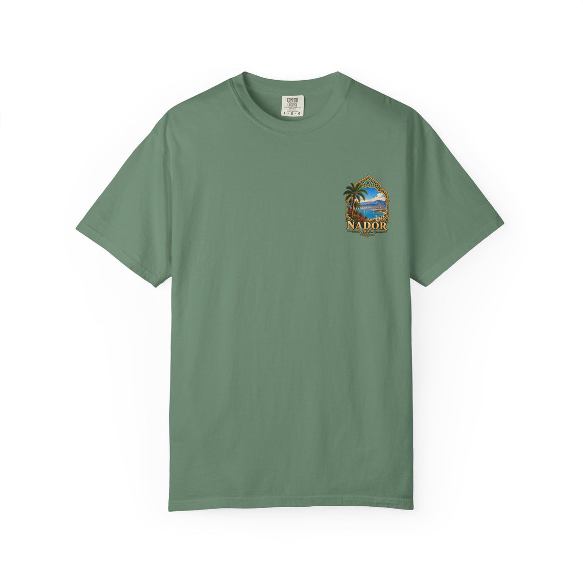 Nador Travel T-Shirt — Scenic Moroccan Coast Graphic Tee