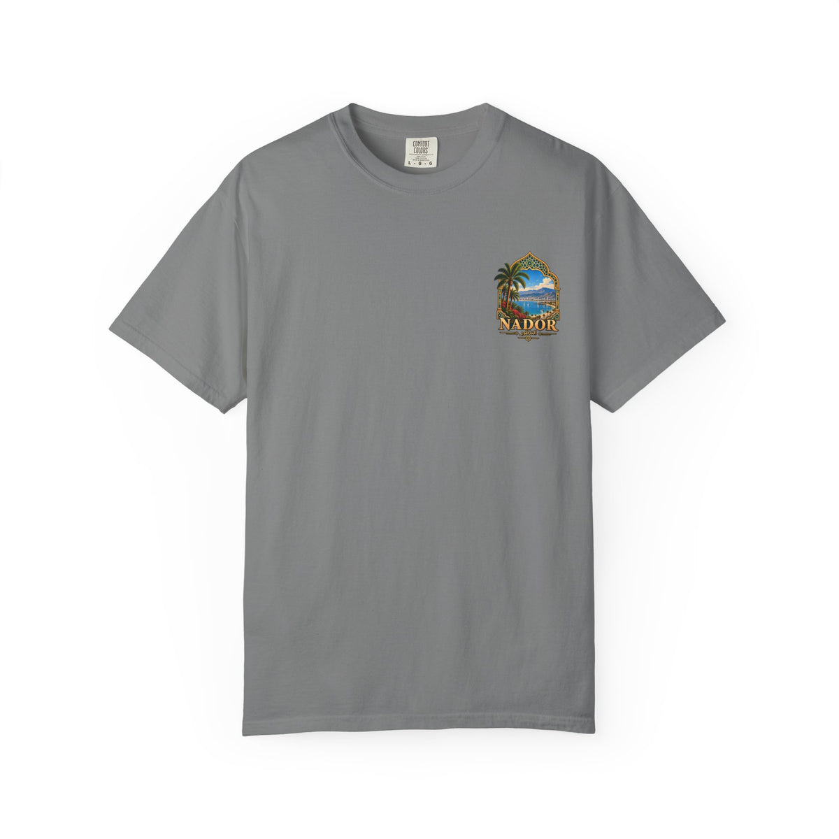 Nador Travel T-Shirt — Scenic Moroccan Coast Graphic Tee