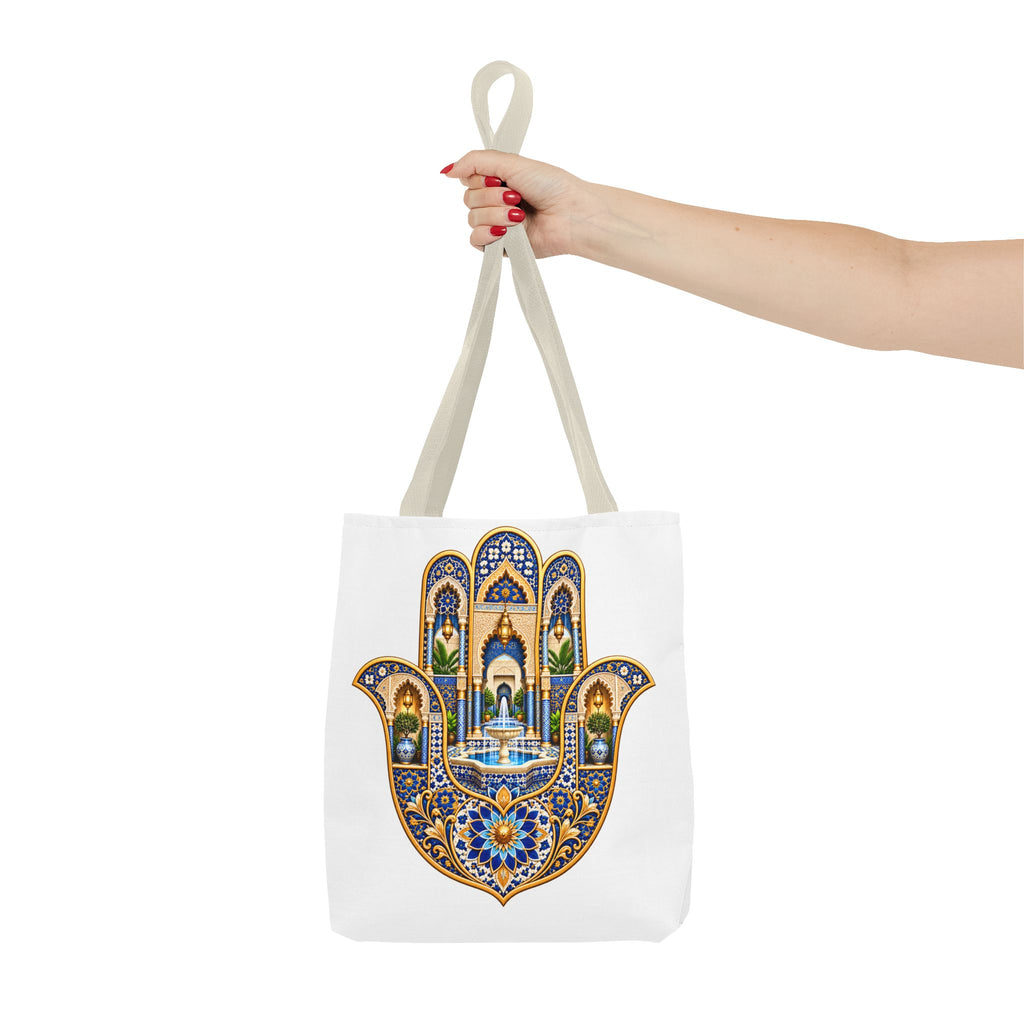 Hamsa Tote Bag — Ornate Persian Hand of Fatima Design