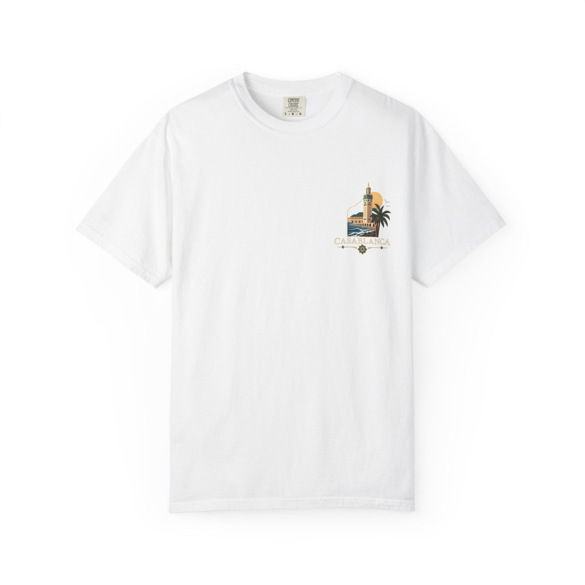 Casablanca Vintage Travel T-Shirt — Moroccan Coastal Graphic Tee