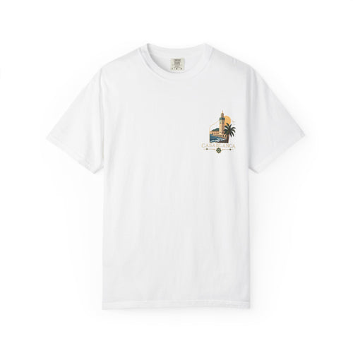 Casablanca Vintage Travel T-Shirt — Moroccan Coastal Graphic Tee